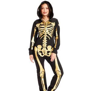 Tipsy Elves Women's Gold Skeleton Costume Size SS